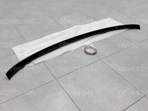 Спойлер под стекло (нижний) BMW X5 F15 2013-2018 ABS пластик цвет, черный глянец