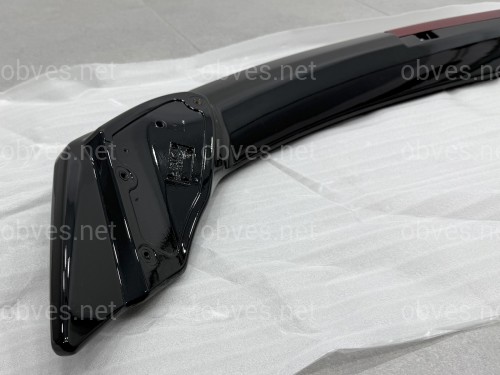 Спойлер со стопом для Honda Civic 2021-, ABS пластик, цвет черный глянец