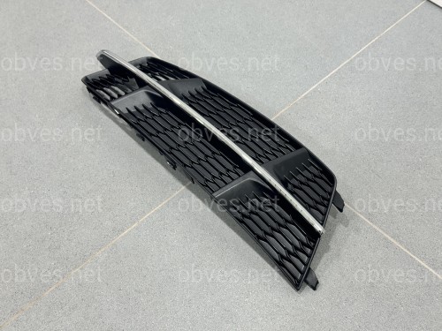 Решетка в бампер ЛЕВАЯ CHROME S Line - AUDI A6 С7 2015-2017 4G0807681AN / 4G0807647B Решетка в бампер ЛЕВАЯ CHROME S Line - AUDI A6 С7 2015-2017 4G0807681AN / 4G0807647B