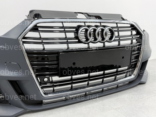 Бампер передний в сборе S-Line для Audi A3 2017-2020 Бампер передний в сборе S-Line для Audi A3 2017-2020