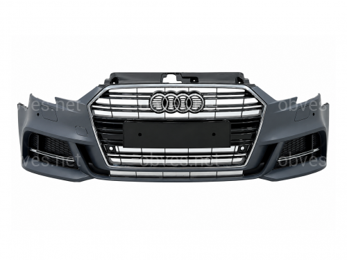 Бампер передний в сборе S-Line для Audi A3 2017-2020 Бампер передний в сборе S-Line для Audi A3 2017-2020