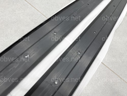 Лезвия под пороги M Paket для BMW 4 series F32 F33 2013-2020 ABS пластик, цвет черный глянец