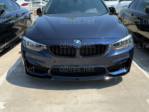 Юбка переднего бампера M4 CS для BMW 4 series F32 F33 F36 ABS пластик, черный глянец