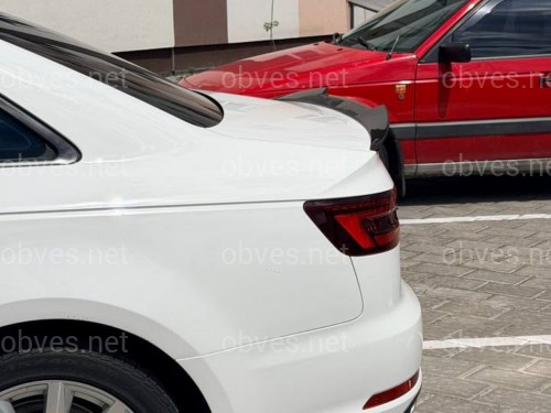 Спойлер лип стиль M4 для Audi A4 B9 2015-2023 ABS пластик, цвет черный глянец Спойлер лип стиль M4 для Audi A4 B9 2015-2023 ABS пластик, цвет черный глянец