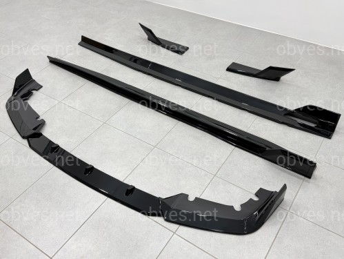 Комплект обвеса накладки бампера лезвия порогов для BMW X5M F95 2019-2022