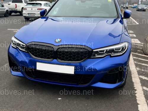 Бампер передний с решеткой M340i Shadowline BMW 3 series G20 2018-2022