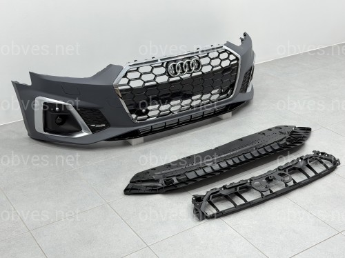 Бампер передний в сборе S-Line CHROME для Audi A5 B9 2020+ Бампер передний в сборе S-Line CHROME для Audi A5 B9 2020+