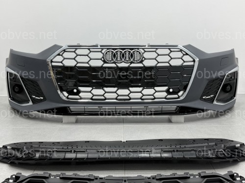 Бампер передний в сборе S-Line CHROME для Audi A5 B9 2020+ Бампер передний в сборе S-Line CHROME для Audi A5 B9 2020+
