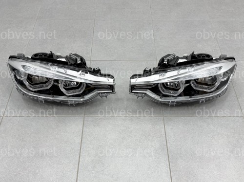 Фары FULL LED LCI для BMW 3 series F30 F31 2012-2018 КСЕНОН В ЛЕД ПОД БЛОК