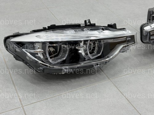 Фары FULL LED LCI для BMW 3 series F30 F31 2012-2018 КСЕНОН В ЛЕД ПОД БЛОК