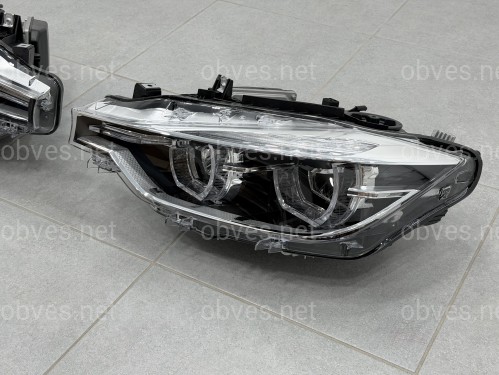 Фары FULL LED LCI для BMW 3 series F30 F31 2012-2018 КСЕНОН В ЛЕД ПОД БЛОК