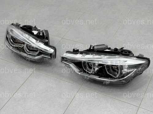 Фары FULL LED LCI для BMW 3 series F30 F31 2012-2018 КСЕНОН В ЛЕД ПОД БЛОК