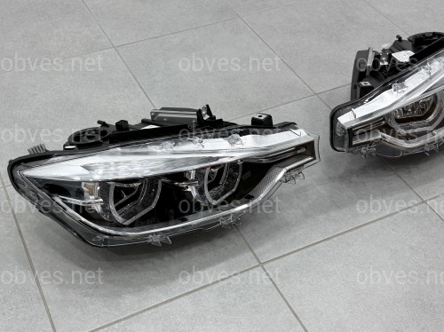 Фары FULL LED LCI для BMW 3 series F30 F31 2012-2018 ГАЛОГЕН В ЛЕД