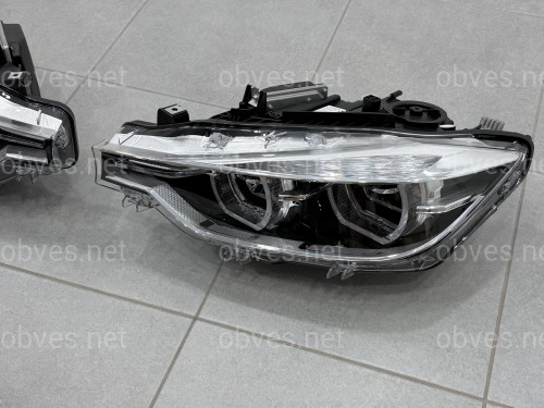 Фары FULL LED LCI для BMW 3 series F30 F31 2012-2018 ГАЛОГЕН В ЛЕД
