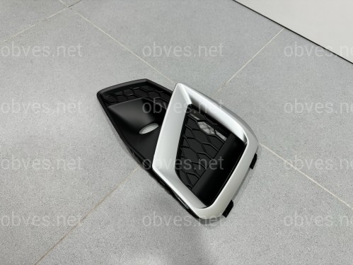 Левая накладка переднего бампера хром 8WD 807 681 M для Audi A4 B9 РЕСТАЙЛИНГ 2020-2023 Левая накладка переднего бампера хром 8WD 807 681 M для Audi A4 B9 РЕСТАЙЛИНГ 2020-2023