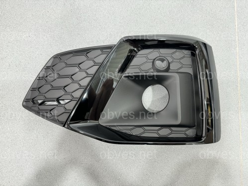 Решетка бампера ЛЕВАЯ S-Line Black 8W6807681TT94 для Audi A5 B9 2020-2025