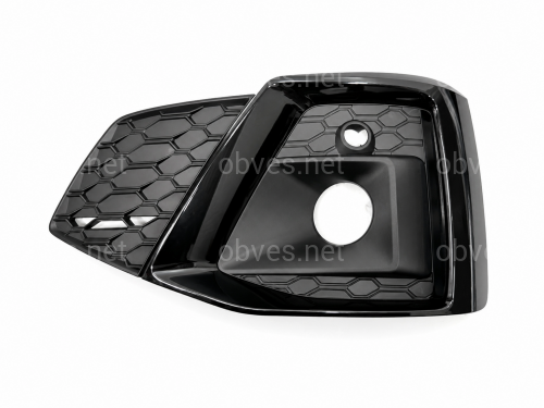 Решетка бампера ЛЕВАЯ S-Line Black 8W6807681TT94 для Audi A5 B9 2020-2025