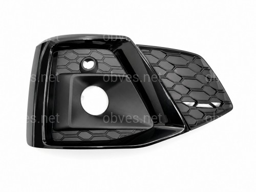 Решетка бампера ПРАВАЯ S-Line Black 8W6807682TT94 для Audi A5 B9 2020-2025 Решетка бампера ПРАВАЯ S-Line Black 8W6807682TT94 для Audi A5 B9 2020-2025