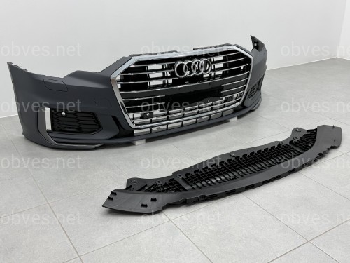 Бампер передний в сборе S-Line CHROME для Audi A6 C8 2018+ Бампер передний в сборе S-Line CHROME для Audi A6 C8 2018+