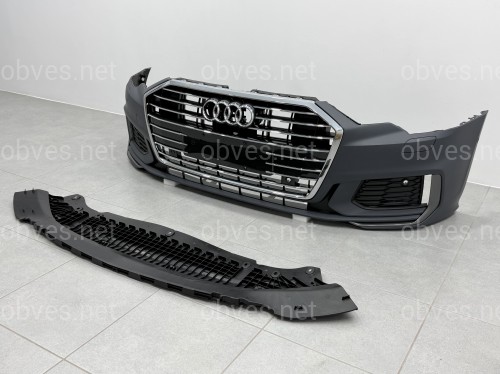 Бампер передний в сборе S-Line CHROME для Audi A6 C8 2018+ Бампер передний в сборе S-Line CHROME для Audi A6 C8 2018+