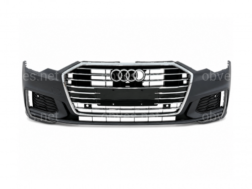Бампер передний в сборе S-Line CHROME для Audi A6 C8 2018+ Бампер передний в сборе S-Line CHROME для Audi A6 C8 2018+
