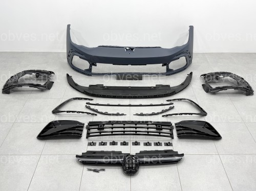 Передний бампер R LINE Volkswagen Golf 8 2021- Передний бампер R LINE Volkswagen Golf 8 2021-
