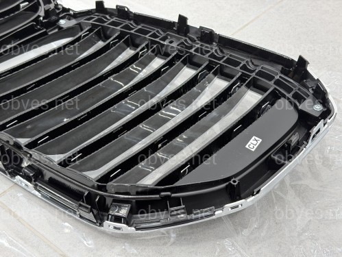 Решетка ноздри BMW X5 G05 LCI 2023- под камеру МАТОВЫЙ ХРОМ