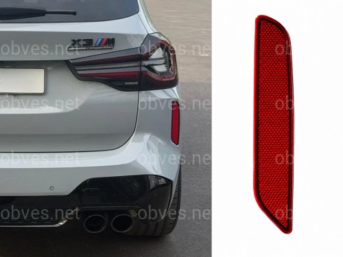 Правый катафот заднего бампера 63149851234 BMW X3М F97 2022-2024 РЕСТ. Правый катафот заднего бампера 63149851234 BMW X3М F97 2022-2024 РЕСТ.