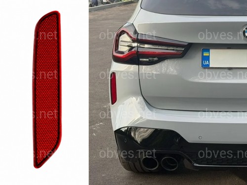 Левый катафот заднего бампера 63149851233 BMW X3М F97 2022-2024 РЕСТ. Левый катафот заднего бампера 63149851233 BMW X3М F97 2022-2024 РЕСТ.