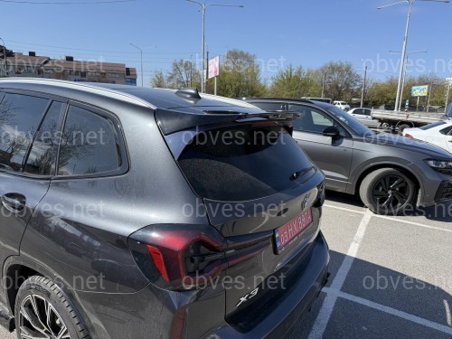 Спойлер на крышку багажника BMW X3 G01 2018-2024 ABS пластик, цвет черный глянец