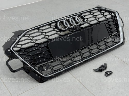 Решетка радиатора стиль RS4 для Audi A4 B9 2020-2024