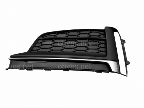 Решетка бампера ЛЕВАЯ S-Line 8W6807681FRU6 для Audi A5 B9 2016-2019 Решетка бампера ЛЕВАЯ S-Line 8W6807681FRU6 для Audi A5 B9 2016-2019