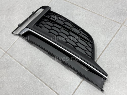 Решетка бампера ПРАВАЯ S-Line 8W6807682FRU6 для Audi A5 B9 2016-2019 Решетка бампера ПРАВАЯ S-Line 8W6807682FRU6 для Audi A5 B9 2016-2019
