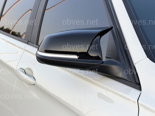 Крышки зеркал для BMW 3 series F30 F31 2012-2018, черный глянец
