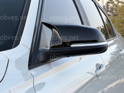 Крышки зеркал для BMW 3 series F30 F31 2012-2018, черный глянец