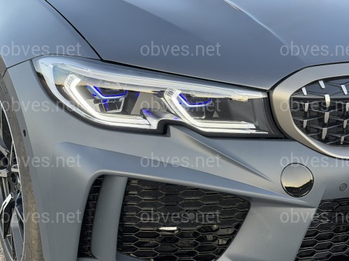 Фары Laser BMW 3 series G20 / G21 2018-2022, 2 РЕЖИМА ДХО БЕЛЫЕ / ЖЕЛТЫЕ