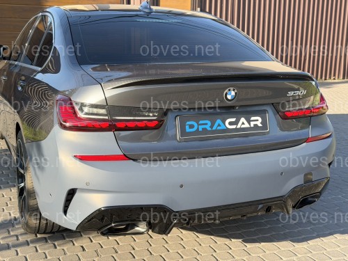 Бампер задний с насадками M340i для BMW 3 series G20 2018-2022 Бампер задний с насадками M340i для BMW 3 series G20 2018-2022
