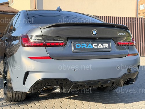 Бампер задний с насадками M340i для BMW 3 series G20 2018-2022 Бампер задний с насадками M340i для BMW 3 series G20 2018-2022