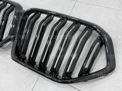 Решетка радиатора ноздри стиль Х6M F96 для BMW X6 G06 2019- черный глянец Решетка радиатора ноздри стиль Х6M F96 для BMW X6 G06 2019- черный глянец
