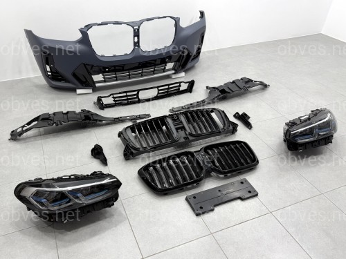 Комплект рестайлинга передней части M paket LCI 2022+ для BMW X3 G01 2018-2021 / BMW X4 G02 2018-2021