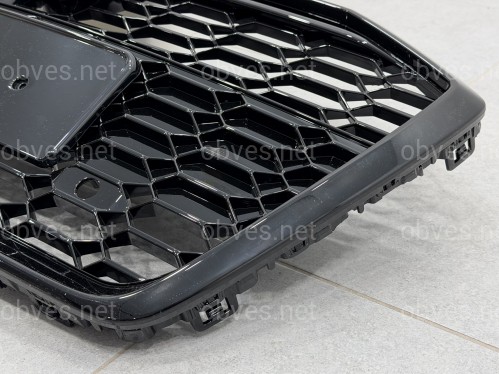 Решетка радиатора стиль RS6 BLACK для Audi A6 C8 2018+