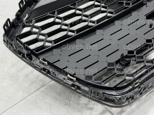 Решетка радиатора стиль RS6 BLACK для Audi A6 C8 2018+