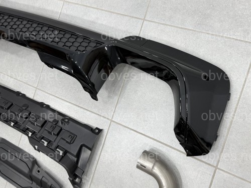 Диффузор заднего бампера с трубами для BMW X3 G01 2018-2021