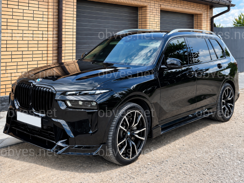 Лезвия под пороги M Paket BMW X7 G07 2019+ 2шт. черный глянец Лезвия под пороги M Paket BMW X7 G07 2019+ 2шт. черный глянец