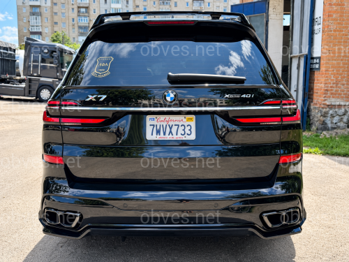 Спойлер на крышку багажника средний BMW X7 G07 2019-, цвет черный глянец Спойлер на крышку багажника средний BMW X7 G07 2019-, цвет черный глянец