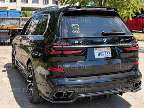 Спойлер на крышку багажника для BMW X7 G07 2019- ABS пластик, цвет черный глянец Спойлер на крышку багажника для BMW X7 G07 2019- ABS пластик, цвет черный глянец