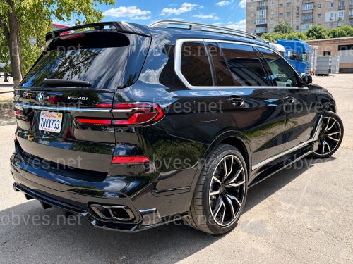Спойлер на крышку багажника для BMW X7 G07 2019- ABS пластик, цвет черный глянец Спойлер на крышку багажника для BMW X7 G07 2019- ABS пластик, цвет черный глянец
