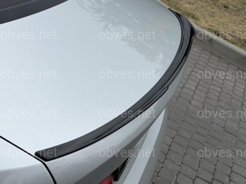 Спойлер лип багажника M3 стиль BMW 3 series G20 2018+ АBS пластик, цвет черный глянец