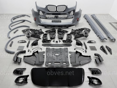 Комплект обвеса X5M F95 BMW для G05 2018-2022 (бампера в сборе, пороги, арки, ноздри, корпуса зеркал, жабры, спойлер)