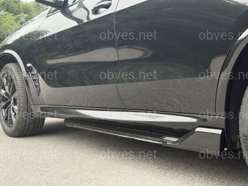 Лезвия под пороги M-Perfomance BMW X5 G05 F95 2018- 2шт. ABS пластик, цвет черный глянец Лезвия под пороги M-Perfomance BMW X5 G05 F95 2018- 2шт. ABS пластик, цвет черный глянец